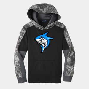 Youth Sport Wick ® Mineral Freeze Fleece Colorblock Hooded Pullover Thumbnail