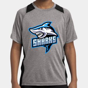 Youth Heather Colorblock Contender ™ Tee Thumbnail