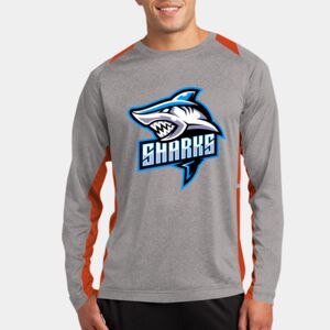 Long Sleeve Heather Colorblock Contender ™ Tee Thumbnail