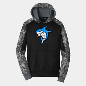 Sport Wick ® Mineral Freeze Fleece Colorblock Hooded Pullover Thumbnail